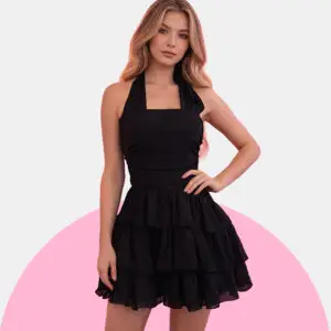 Luna Ruffle Mini Dress